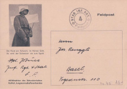 Armée Suisse, Ganzsachen Ohne Markenaufdruck, Feldpost Cachet STAB INF. RGT (4015) - Other & Unclassified