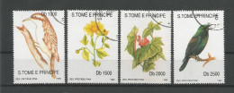 St Tome E Principe 1992 Birds & Flowers Y.T. 1139/1142 (0) - Sao Tome And Principe