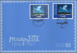 2755° CS/HK - René Magritte - Émission Commune Avec La France / Gemeenschappelijke Uitgifte Met Frankrijk - Souvenir Cards - Joint Issues [HK]