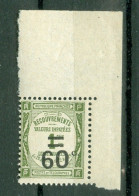 France  Taxe  Yv  52  * *  TB  Coin De Feuille  - 1859-1959 Neufs