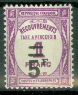 France  Taxe  Yv  65   *  TB   - 1859-1959.. Ungebraucht