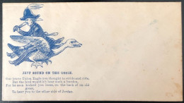 U.S.A, Civil War, Patriotic Cover - "Jeff Sound On The Goose" - Unused - (C523) - Postal History