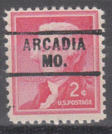 USA Precancel Vorausentwertungen Preo Locals Missouri, Arcadia 729 - Préoblitérés