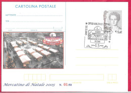 REPIQUAGE - ANNULLO SPECIALE "BOLZANO CENTRO*10.12.2005*/15 ANNI MERCATINO DI NATALE" - Stamped Stationery