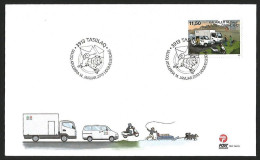 GREENLAND 2013 EUROPA TRUCK, VAN AND SCOOTER  FDC. - FDC