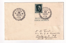Lettre 1938 Brême Adolf Hitler Deutscher Philatelistentag Bremen Deutschland - Storia Postale