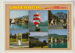 MBK Unterach Am Attersee. Ferien Im Schönen Salzkammergut. NEU. 2 Scans. Kaplan-Denkmal. Luftkur- Und Badeort - Attersee-Orte