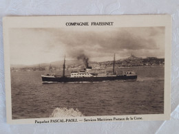 Paquebot Pascal Paoli , Poste Corse - Steamers