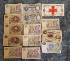 Sweden Lot 14 Banknotes - Sweden