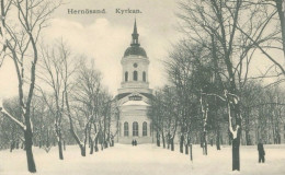 Härnösand 1914 (Västernorrlands Län); Domkyrka (in Winter) - Not Circulated. (C. N.s Lj. - Stockholm) - Schweden