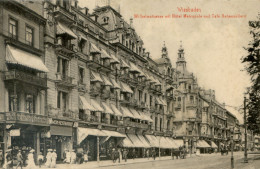 208.......WIESBADEN. Wilhelmstrasse Mit Hôtel Metropole Und Café Hohenzollern - Wiesbaden