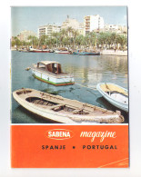 SABENA MAGAZINE - NEDERLANDS - NR 72 - MAART 1968 -  SPANJE - PORTUGAL  (OD 278 F) - Reiseprospekte