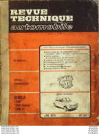 Revue Technique Automobile Simca 1100 Peugeot 504   N°331 - Auto/Motor