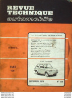 Revue Technique Automobile Fiat 126 Seat 133 Renault 4   N°338 - Auto/Motor