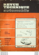 Revue Technique Automobile Citroen DS Chrysler 2L Ford Escort   N°322 - Auto/Moto