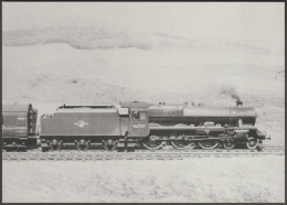 LMS Jubilee 4-6-0 No 45727 'Inflexible' Locomotive - Steamprint Postcard - Trains