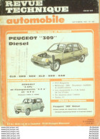 Revue Technique Automobile Peugeot 309 Renault 4GTL   N°483 - Auto/Motor