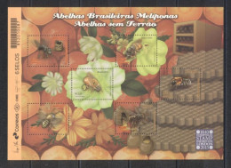 Brazil 2015- Brazilian Meliponinae Bees M/Sheet - Ungebraucht