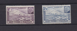 SAINT PIERRE ET MIQUELON 1941 TIMBRE N°210/11 NEUF AVEC CHARNIERE MARECHAL PETAIN - Ungebraucht