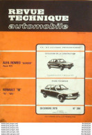 Revue Technique Automobile Alfa Roméo Renault 18   N°384 - Auto/Moto