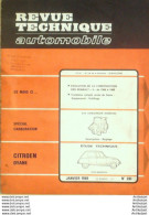 Revue Technique Automobile Citroen Dyane Renault 4   N°261 - Auto/Motor