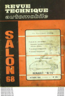 Revue Technique Automobile Renault 16 TS   N°270 - Auto/Motor