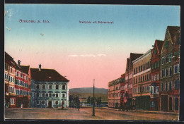 AK Braunau A. Inn, Stadtplatz Mit Brückenkopf  - Other & Unclassified