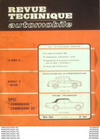 Revue Technique Automobile Opel Commodore Renault 8 Major   N°265 - Auto/Motorrad