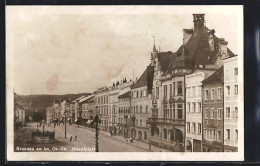 AK Braunau Am Inn, Hauptplatz Mit Geschäften  - Autres & Non Classés