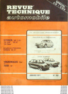 Revue Technique Automobile Citroen Gs 7cv Pallas Ds 23 Audi 50 WV Polo   N°363 - Auto/Motorrad