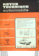 Revue Technique Automobile Audi 100 Renault 12   N°321 - Auto/Motor