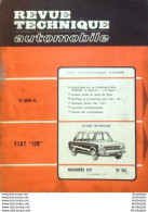 Revue Technique Automobile Fiat 128 Citroen DS   N°307 - Auto/Motorrad