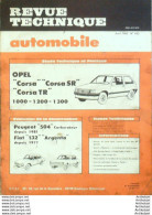 Revue Technique Automobile Opel Corsa Peugeot 504 Fiat 132 Argenta   N°432 - Auto/Motorrad
