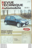 Revue Technique Automobile Dacia Sandero 03/2009 à 12/2010   N°B761 - Auto/Motor