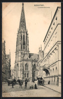 AK Münster / W., Lambertikirche U. Principal-Café  - Muenster