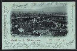 Mondschein-AK St. Margrethen, Blick Vom Schäflisberg Aus  - Autres & Non Classés