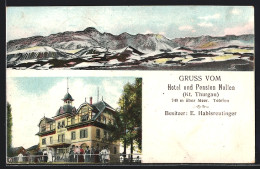 AK Hosenruck, Hotel Und Pension Auf Dem Nollen, Inh. E. Habisreutinger, Bergpanorama  - Autres & Non Classés