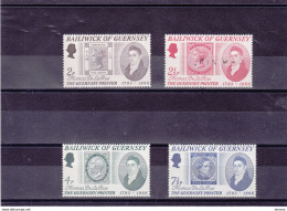 GUERNESEY 1971 Thomas De La Rue, Timbres Sur Timbres Yvert 49-52, Michel 54-57 NEUF** MNH Cote 10 Euros - Guernsey