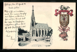 AK Esslingen / Neckar, Ansicht Frauenkirche, Wappen  - Esslingen