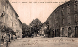 07 - LAMASTRE / PLACE RAMPON ET JONCTION DES ROUTES DE TOURNON ET VALENCE - Lamastre