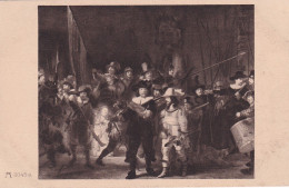 A24413 - Rembrandt  Famous Painting "The Night Watch" Postcard Amsterdam - Peintures & Tableaux