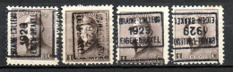 4479 A/B/C/D Voorafstempeling - BRAINE-L'ALLEUD 1929 EIGEN-BRAKEL - Roulettes 1920-29