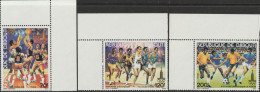 DJIBOUTI 1979  -  PRE-OLYMPIC GAMES:  MOSCOW '80.  BASKETBALL, RUNNING, FOOTBALL   3v - Djibouti (1977-...)