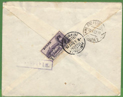 Ad0980 - GREECE - Postal History  Single Stamp On REGISTERED COVER To ITALY 1932 - Covers & Documents
