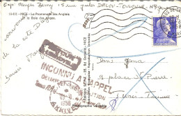 2I8 --- 06 Cros-de-Cagnes Pour La Tunisie Inconnu à L'appel Retour à L'envoyeur - Tunisie (1956-...)