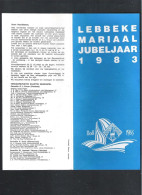 LEBBEKE - MARIAAL JUBELJAAR 1983  (2scans) (OD 290) - Dépliants Touristiques