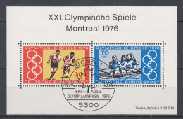 BLOC MONTREAL 1976 OBLITÉRÉ - Athlétisme