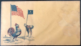 U.S.A, Civil War, Patriotic Cover - "FLAG" - Unused - (C535) - Postal History