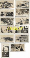 Guerre 39-45, WW2, Lot De 12 Mini Photos, Guerre En Finlande, Marine Militaire, Hydravion, Chasseurs Alpins ... - Oorlog, Militair