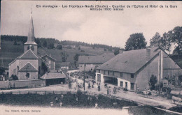 France 25, Les Hopitaux-Neufs, Eglise, Hôtel De La Gare, La Montée à L'alpage + Cachet Ovale BM (2434) - Sonstige & Ohne Zuordnung